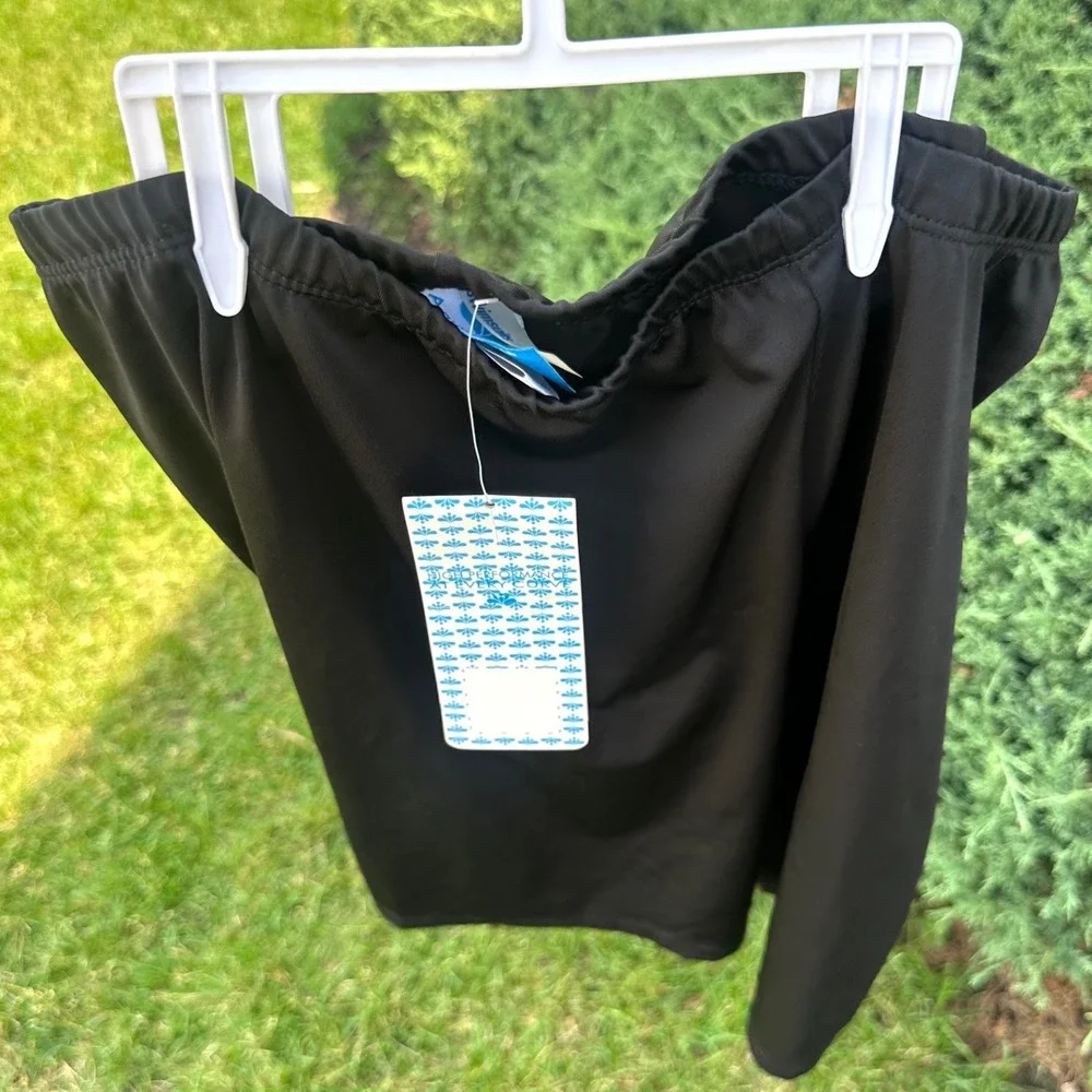Aquabelle Black Swim Shorts Women's Size 16 Stretch Athletic Board Shorts